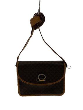 Celine Shoulder Bag Brown All over Macadam
